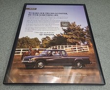 1992 Toyota Xtracab Deluxe Truck 1991 Print Ad Framed 8.5x11