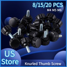 carbon Steel Knurled Thumb Screw High Type Hand Grip Knob M4 M5 M6