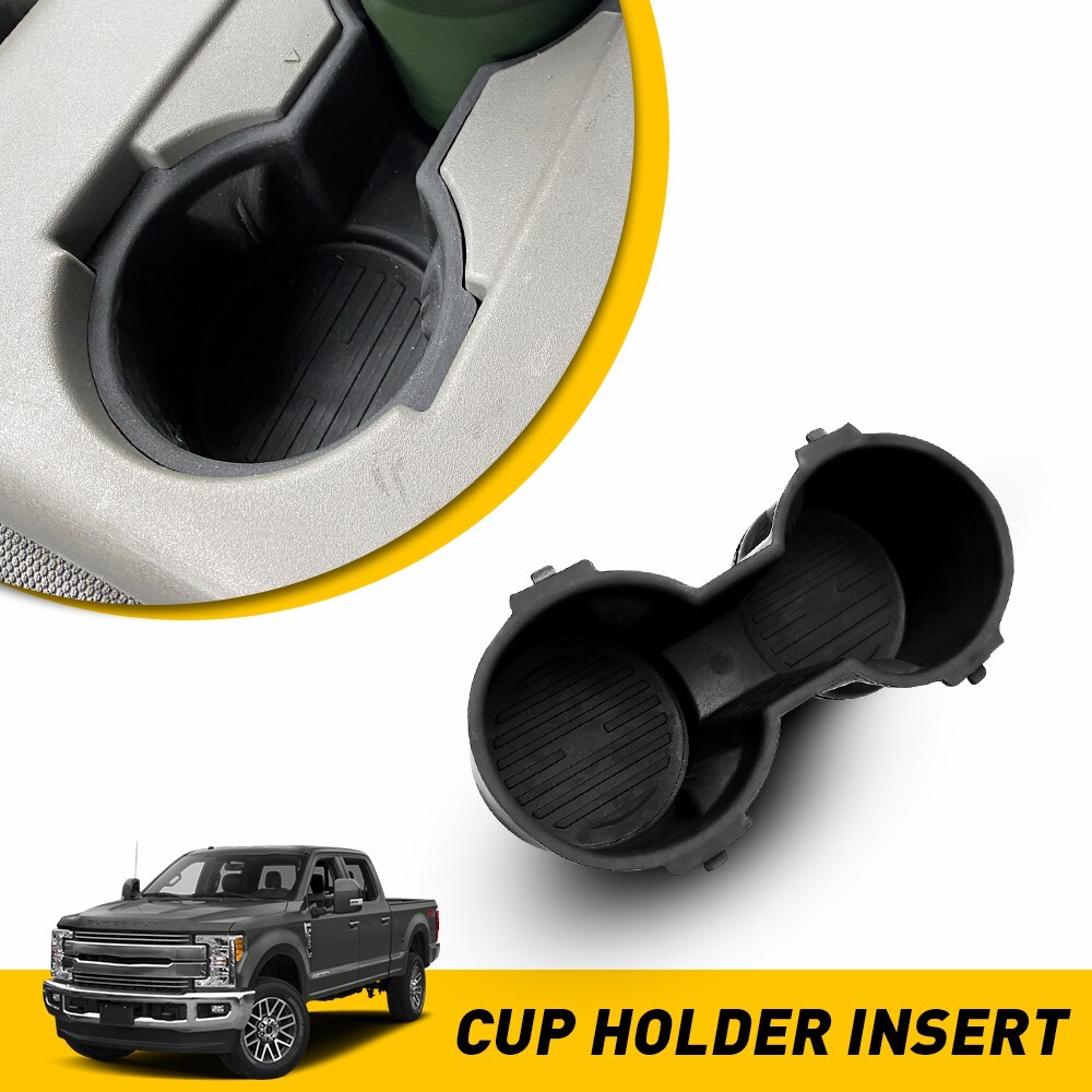 For 2015-2017 FORD F-150 XLT, XL Ebony Rubber Cup Holder Insert