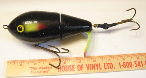 LAKE X CANNONBALL JR  BLACKBIRD MUSKY MUSKIE FISHING LURE TOPWATER PROP BAIT - Picture 1 of 3