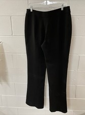 Giorgio Armani Silk Dress Pants Womens 46 Black - Unhemmed
