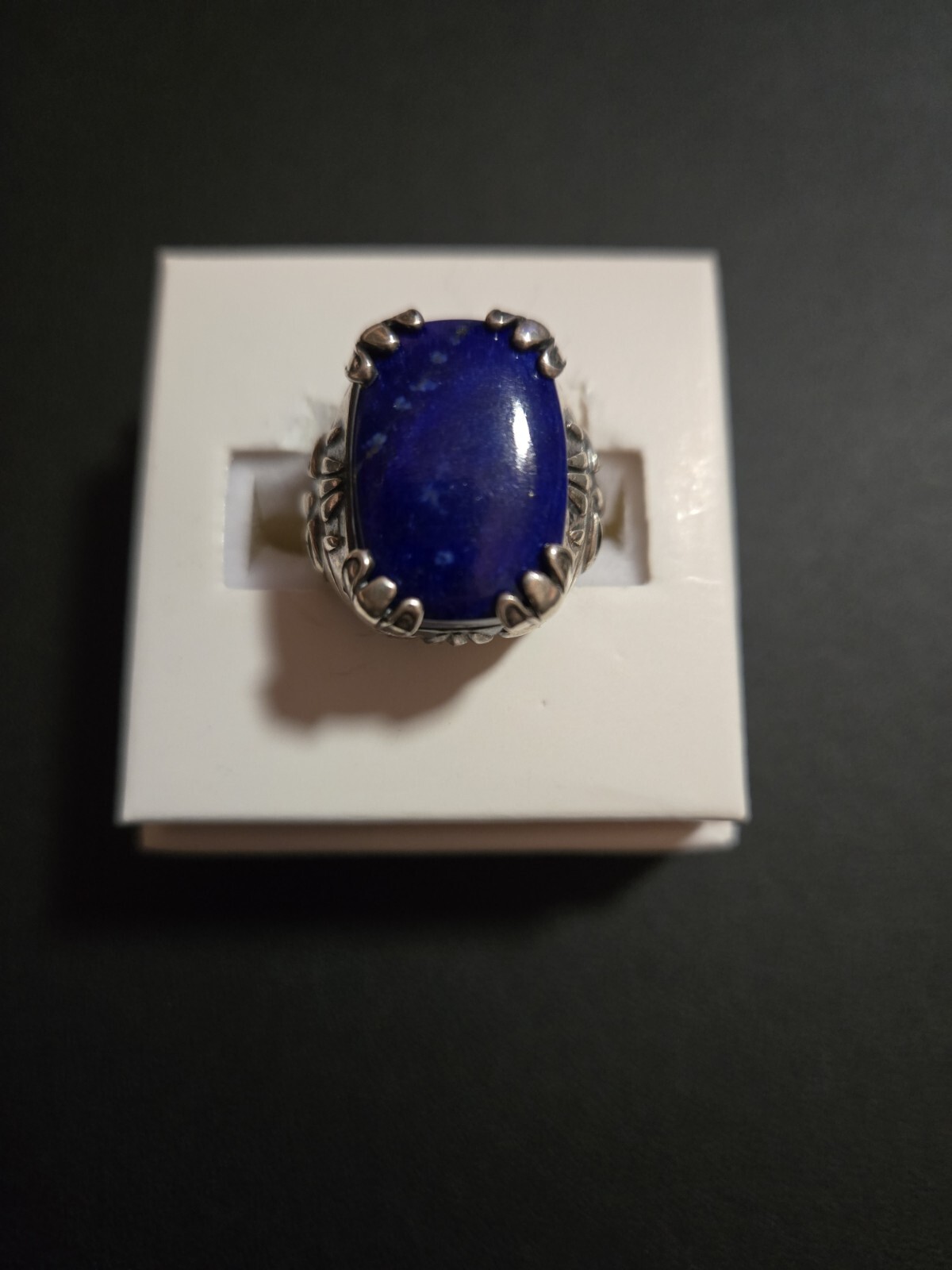 beauriful chunky Silpada Lapis Statement Ring - image 9