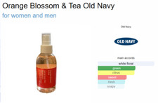 Orange Blossom Tea by Old Navy Unisex Body Mist 5.4 fl oz / 160 ml