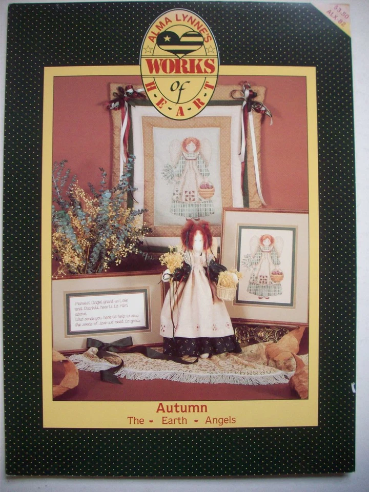 The Earth Angels AUTUMN  cross stitch patterns & doll   Alma Lynne  - Image 2 of 2