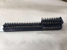 Lot Of 22 SYE-15A 600V Terminal Blocks Din Rail W/ Lot Of 10 HYBT15-2  #52B27PR3