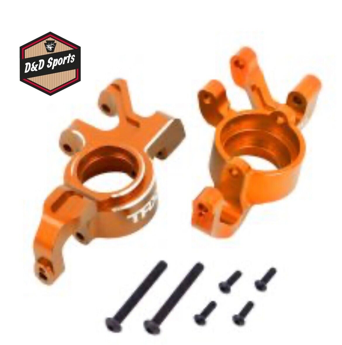 Traxxas Maxx Aluminum Steering Blocks (Orange) Traxxas Maxx Aluminum Steering Blocks (Orange)