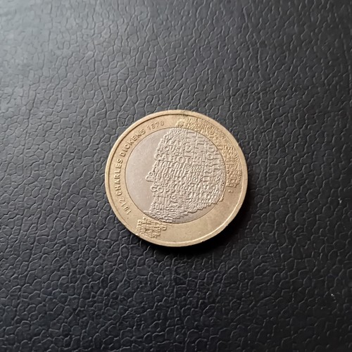 Very Rare Charles Dickens 1812-1870 2 Pound coin 2012 - Collectible Condition.