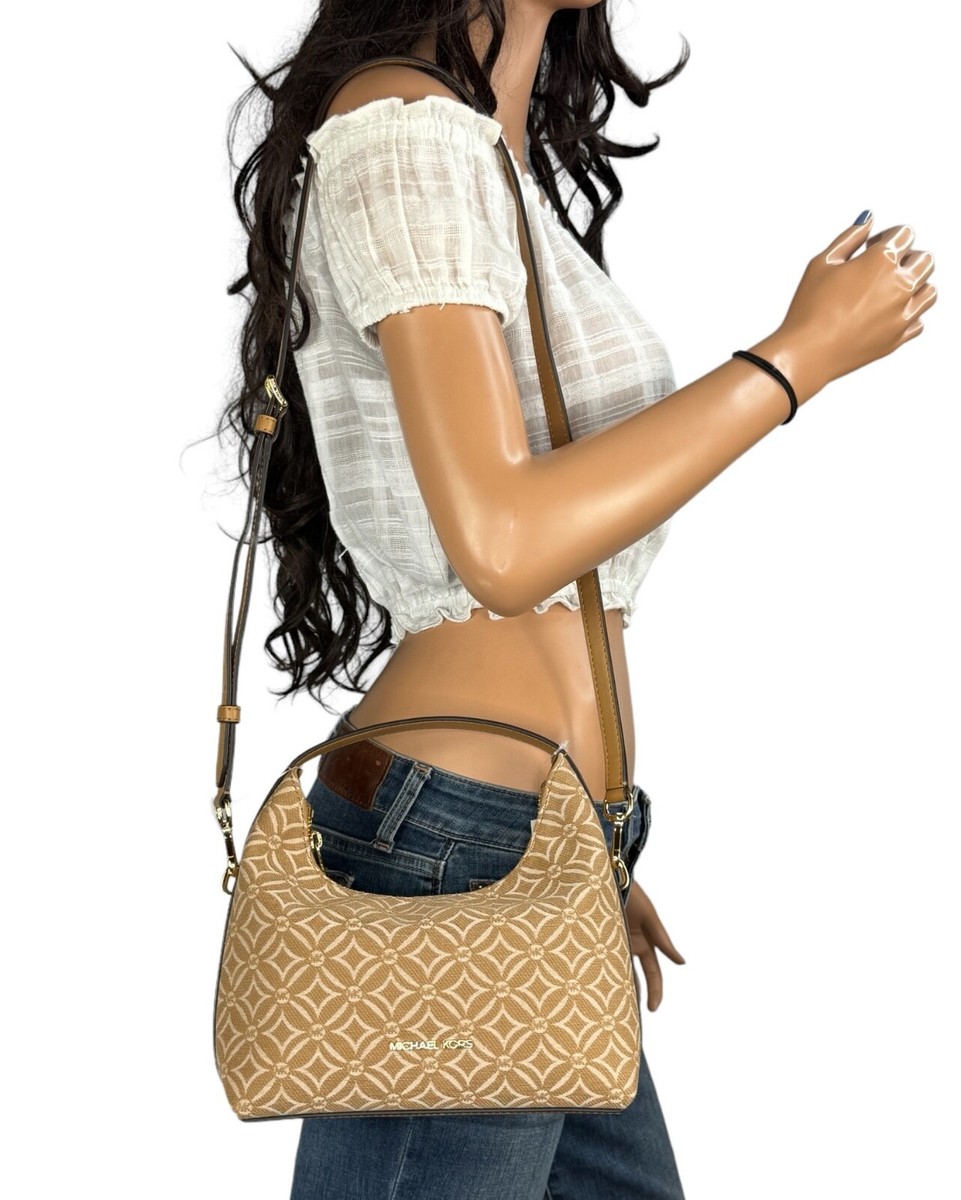 MICHAEL KORS EMBER SMALL SHOULDER CROSSBODY BAG JACQUARD MK