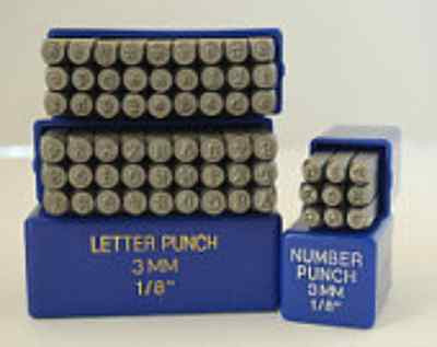 SUPPLY GUY 3mm Typewriter Font Metal Stamp Upper, Lower or Two Combo Letter Sets