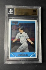 2007 Bowman Chrome Draft Picks Matt Dominguez BGS 10 Miami Florida Marlins