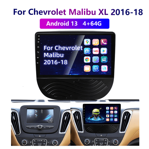Wireless Carplay For Chevrolet Malibu XL 2016-18 Android 13 4-64G Car Radio WIFI - Picture 2 of 12