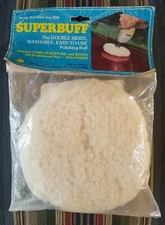 VTG Superbuff Dbl Sided Washable Pro Polishing Buff Wool Thompson Tool Co. 6.5"