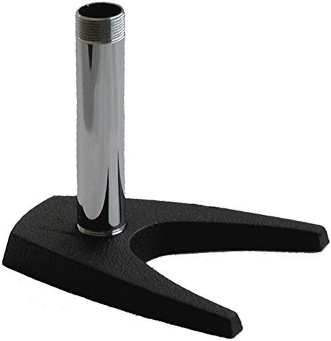Audio2000'S AST4211 Desktop Microphone Stand with Cast-Iron U-Shaped Base
