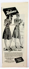 Ad Mother and Daughter Dresses 1942 RELIANCE Co Happy Home Fashions Print Ad