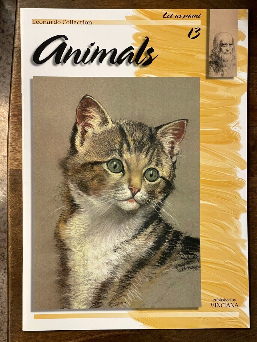 NEW Leonardo Collection Art Book Let us Paint 'Animals' #13