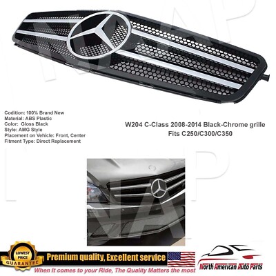 AMG Style Front Bumper W/ DRL W/ PDC For Benz W204 12-15 C