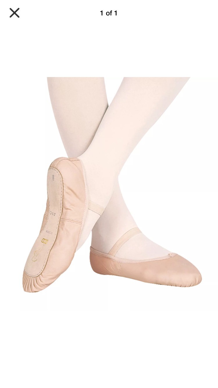 SAOLA Adult Bloch Dansoft Full Leather Sole Ballet Slippers PINK S0205L D2.5 D2.5 NEW
