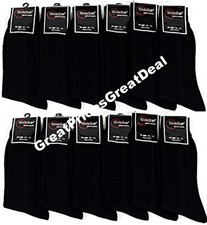 6 Pairs Mens All Black Size 9-11 Dress Socks Knocker Fast Domestic Shipping 