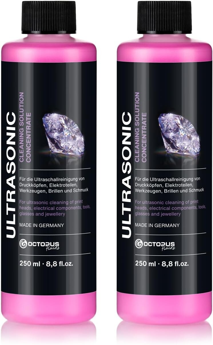 Concentré nettoyeur ultrasons dégraissant et brillant pour bijoux 500ml