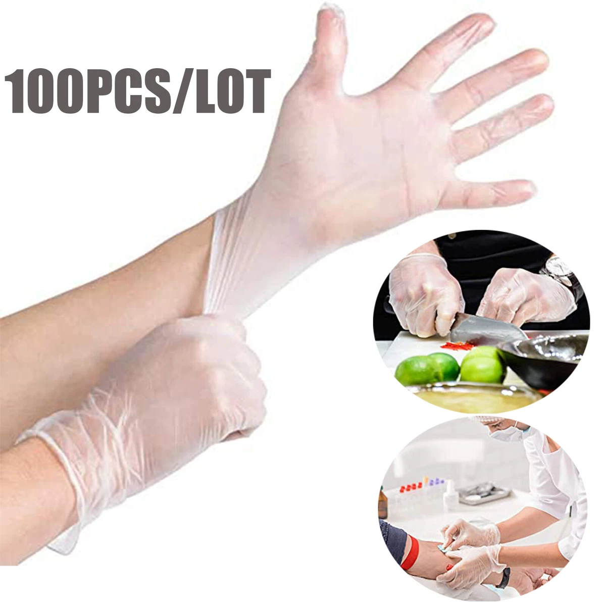 Disposable online gloves clear