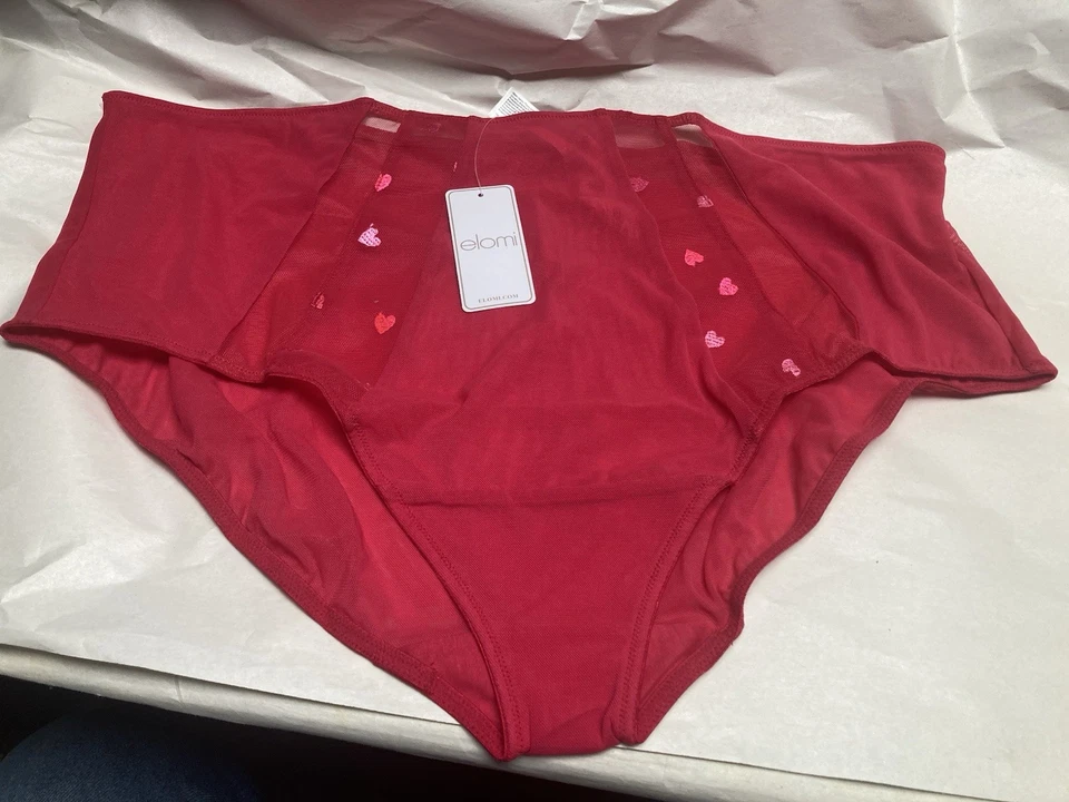 Calzoncillo Completo ELOMI Sachi EL4354 Confeti Rojo Talla 4XL Foto 3 de 4