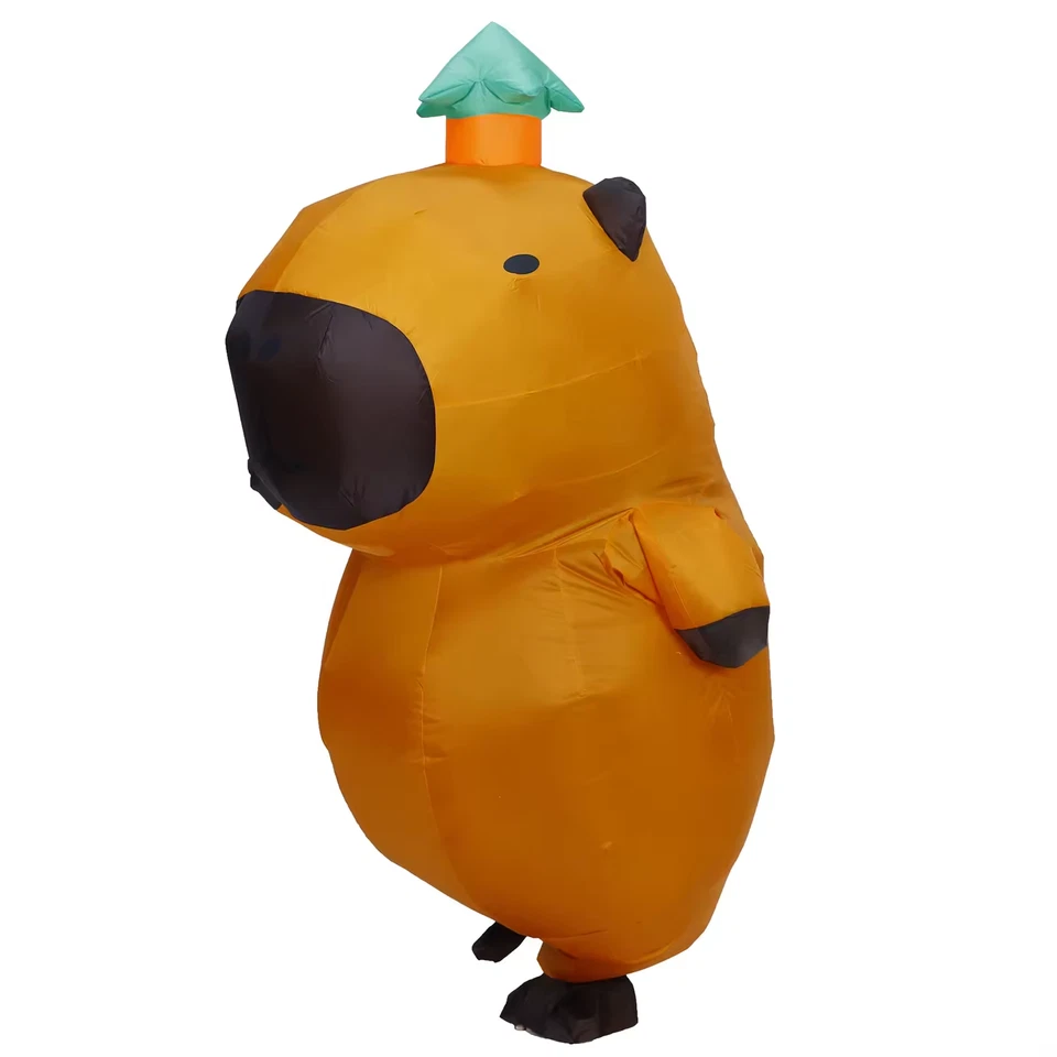 🦙 Capybara Blow-Up Costume – Funny, Adorable & Unforgettable! 🎉💨 - Image 3 of 4