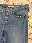 Levi's 311 Shaping Skinny Ankle jeans exposed button fly raw hems, Size 30 — photo 10