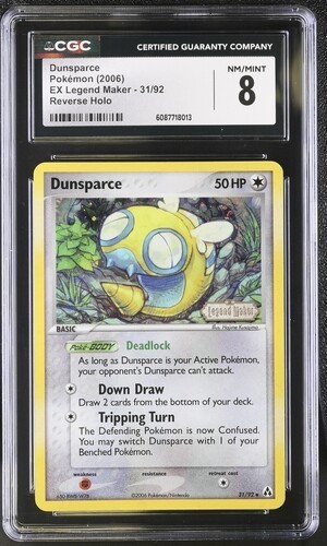 Cgc 8 Dunsparce 31 Ex Legend Maker Pokemon Nm/ Mint