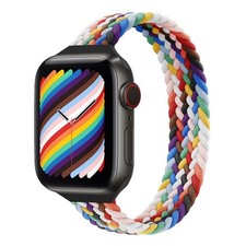 Bracelet de montre tressé en nylon avec bague unique petite taille pour