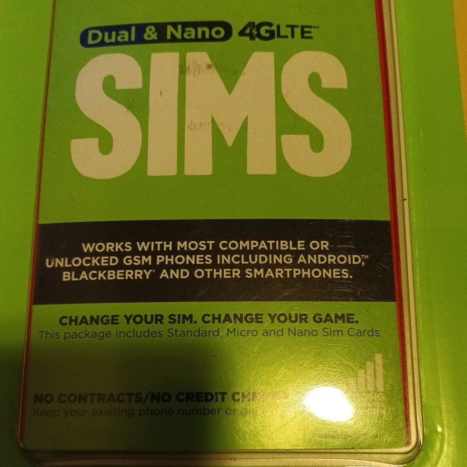 Simple Mobile BYOP SIM Card GSM Android & blackberry DUAL & NANO - Image 2 of 4