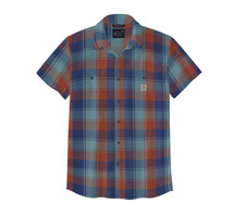 Carhartt Men's Rugged Flex Relaxed Fit Lightweight Plaid Button-Down Shirt