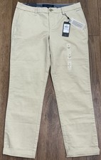 NEW Tommy Hilfiger Heritage Hampton Stretch Slim Chino Pants Size 6 Khaki Tan