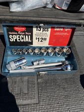 Sk Wayne Tools Usa Rare Nos Golden Value Days Socket Set 38 Drive 13pc Blue Bx