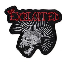 The Exploited Patch Anarchy Skull Scottish Street Hardcore Punk Oi Band Logo