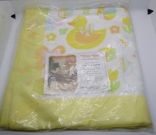 Vintage Riegel Baby Crib Blanket Teddy Time bear ducks balls flowers 36x50 MIP