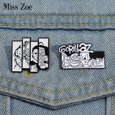 Horror Killer Enamel Pins Custom Horror Faces Movie Anime Brooches Lapel Badges 