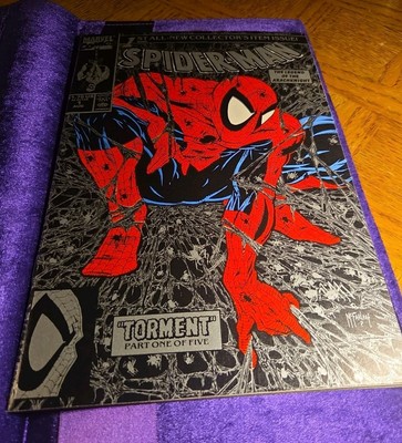 Spider-Man #1 (1990) SILVER Cover Variant   Todd McFarlane   VF/NM   Marvel Key