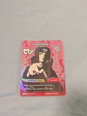 Naruto Mythos TCG - Itachi Uchiha Amaterasu 128/130V - SEALED - Winner Promo