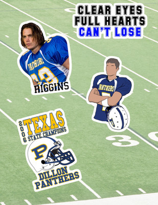 Friday Night Lights TV 4pk Sticker Pack