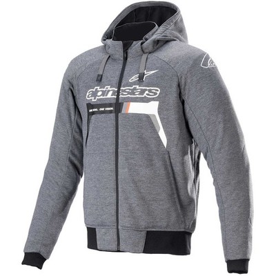 Alpinestars Chrome Ignition Hoodie - Melange/Dunkelgrau/Weiß 42