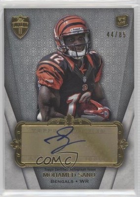 2012 Topps Supreme Rookie 44/85 Mohamed Sanu #SRA-MS Auto RC 0x3q