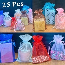 25 Organza Bags Gift Bags Favor Bags Satin Drawstrings Wedding Favors