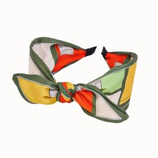 Women Sweet Bow Headbands Fashionable Print, Knot Nonslip Wide Hair Accessory