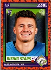 2024 Panini Score-A-Treat - Rising Stars Ladd McConkey #34 Orange Pumpkins (RC)
