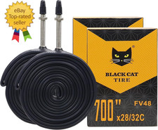 2 Pcs 700X23C/25C 700X28C/32C Bike Tubes, 48Mm FV Presta Valve, 700C Bike Tire T
