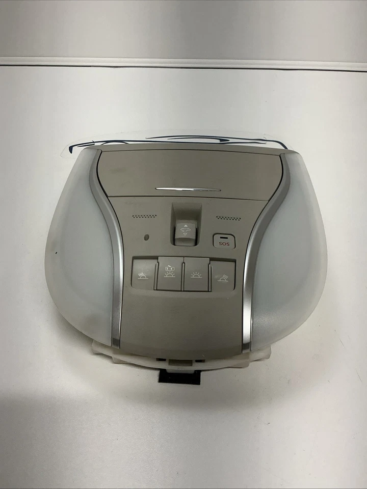 11-13 INFINITI M37 M56 CONSOLA SUPERIOR DOMO LUZ LÁMPARA TECHO INTERRUPTOR OEM Foto 2 de 4
