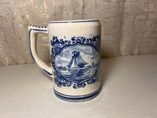 Delft Blue Hand Painted Holland 5 inch Collectible Mug/Coffee Cup Dinnerware
