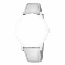 Festina F20414 replacement strap, removable strap leather strap in white 18 mm