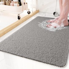 Non-Slip Bathtub Mat,24x35 In Shower Mats for Bath Tub, PVC Loofah Bathroom Mats