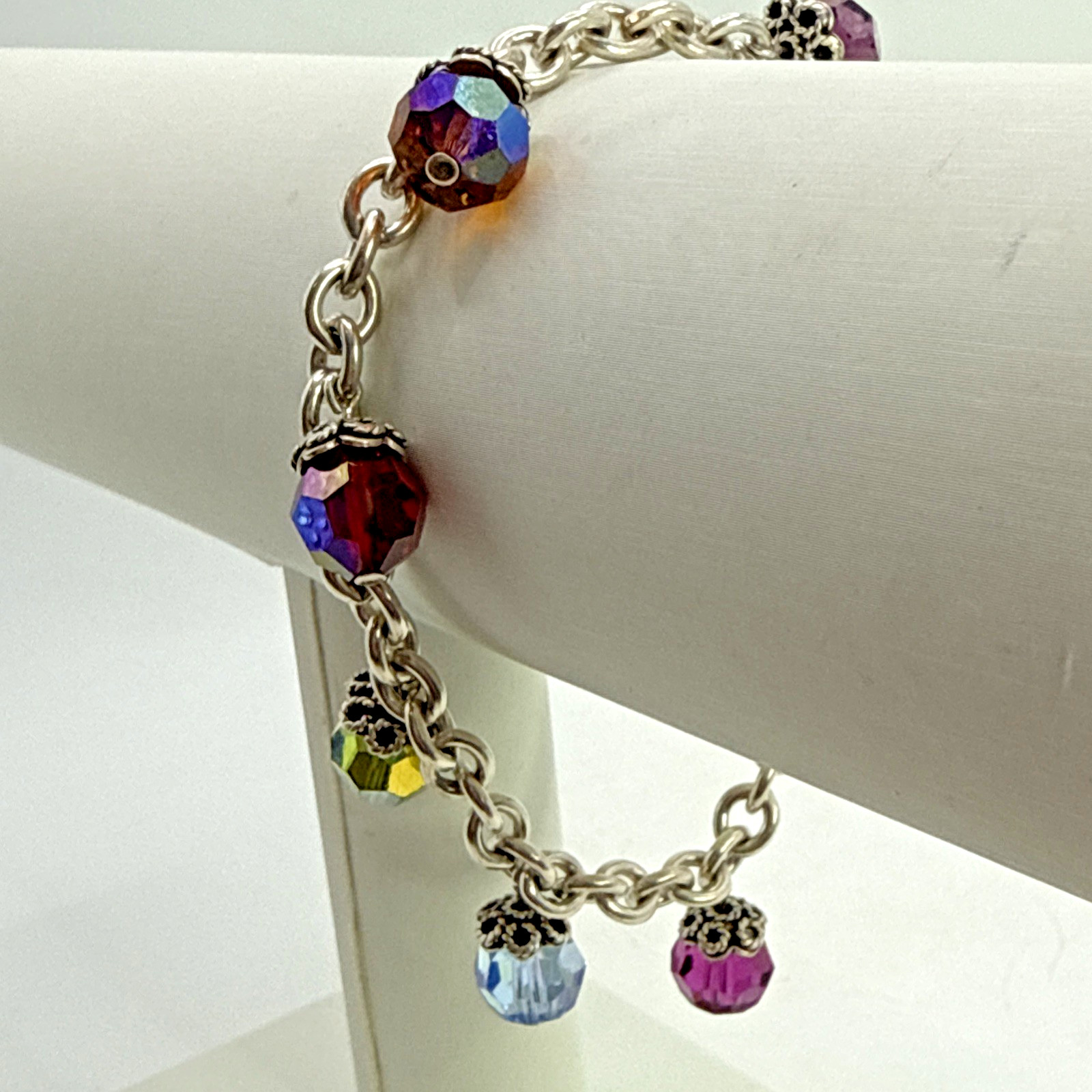 Solid .925 Sterling Silver 8" Custom Link Bracele… - image 3